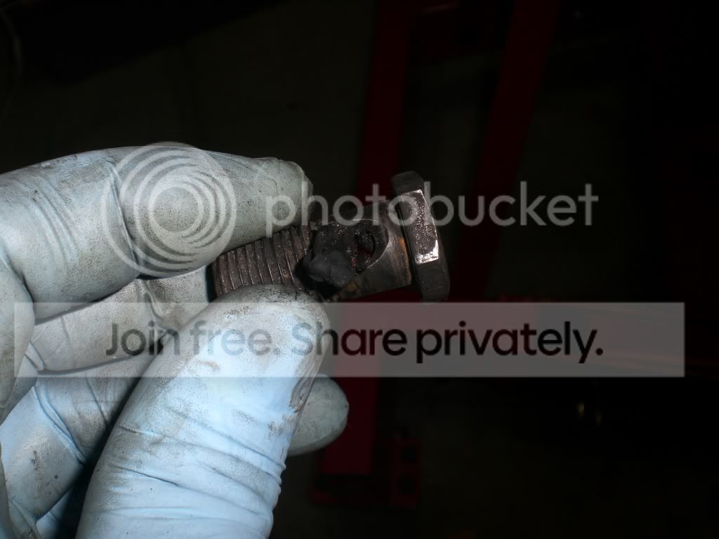 Clogged turbo coolant line 2, It's obvious now the foreign object is silicone sealer