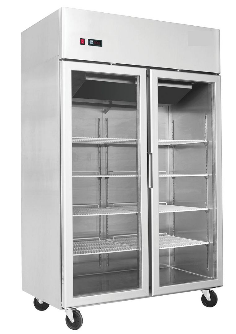 Freezer Heavy Duty Commercial Double Door Upright Gastronome Showcase