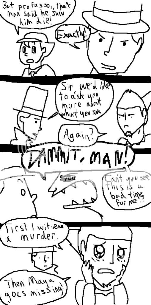 then i lost the entire back of my head in panel 3